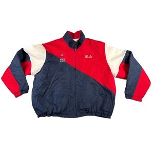 Vintage King Louie Jacket Motorsports Jacket Mens 2XL Colorblock CF Racing Lined